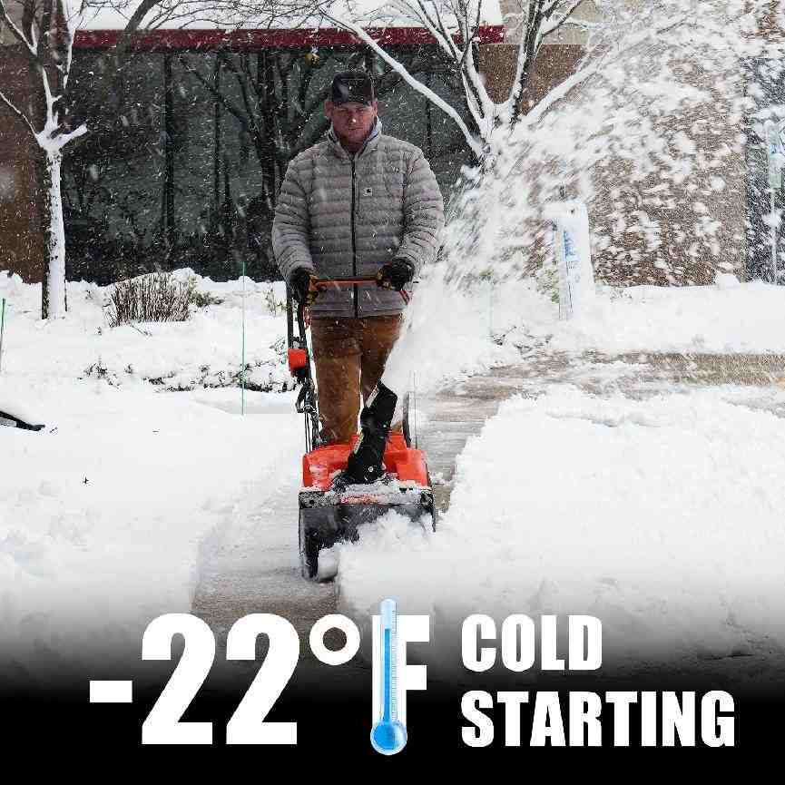 Clear the snow easily with a snow blower