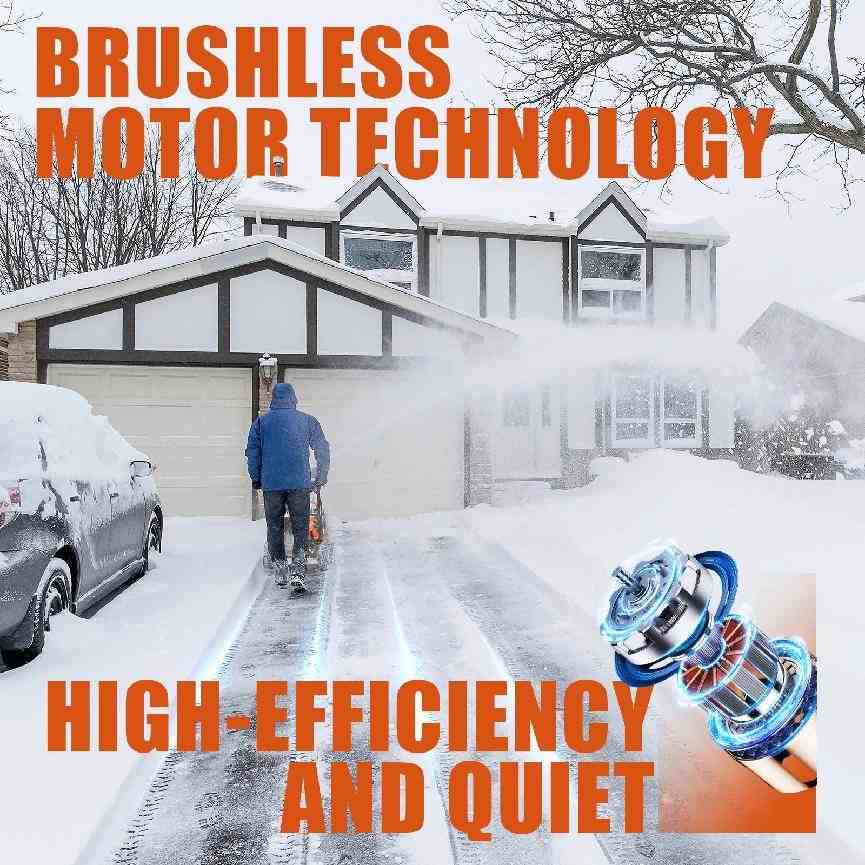 Electric powered snow blower