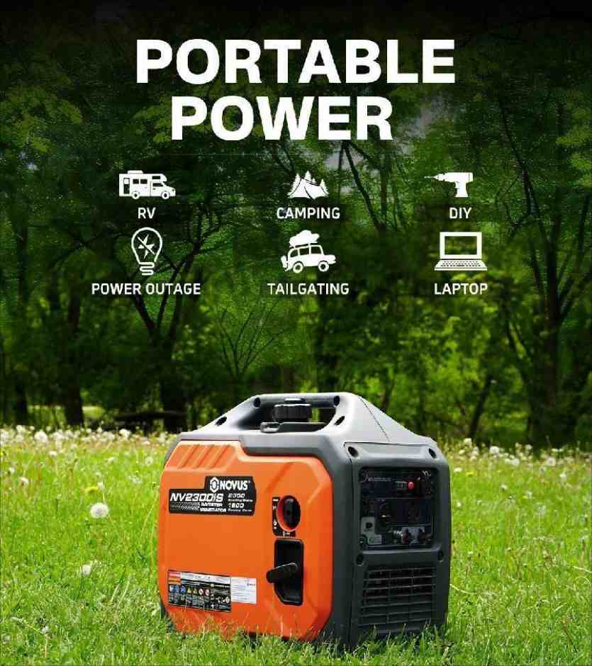 Highly-Rated Inverter Generators for Campers at NOVUS