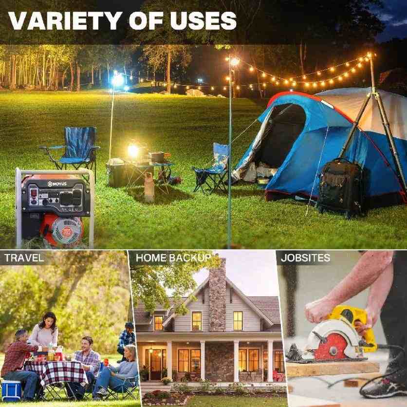 Uses of quiet portable camping generator