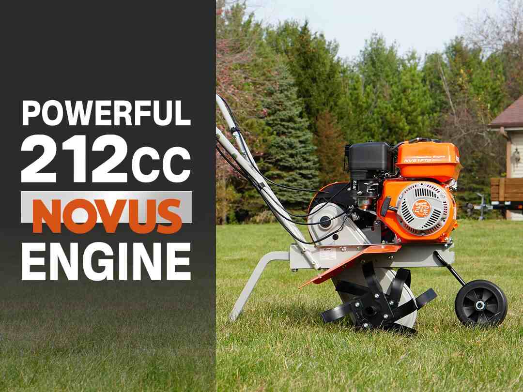 212cc NOVUS gas tiller for garden
