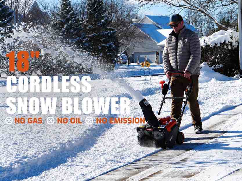 Cordless Snow Blower Features