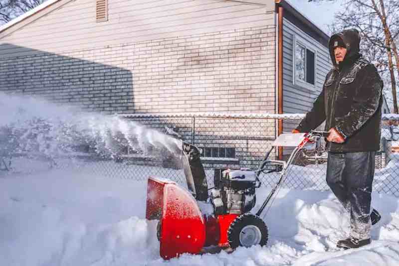 Use a snow blower to clear the snow
