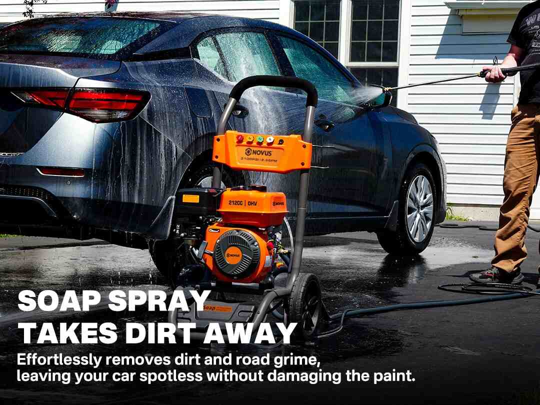 Gas Pressure Washer Car Wash Method