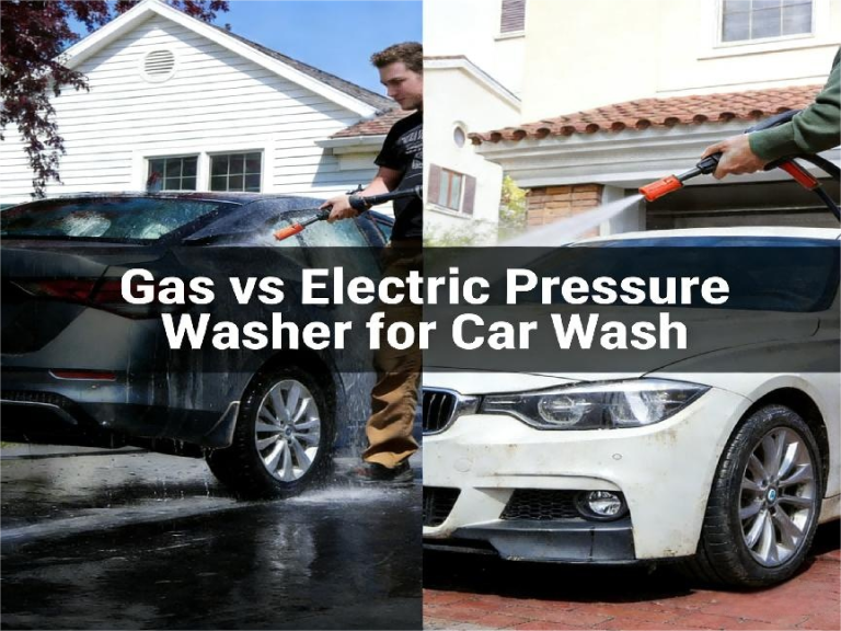 Gas vs Electric Pressure Washer for Car Wash