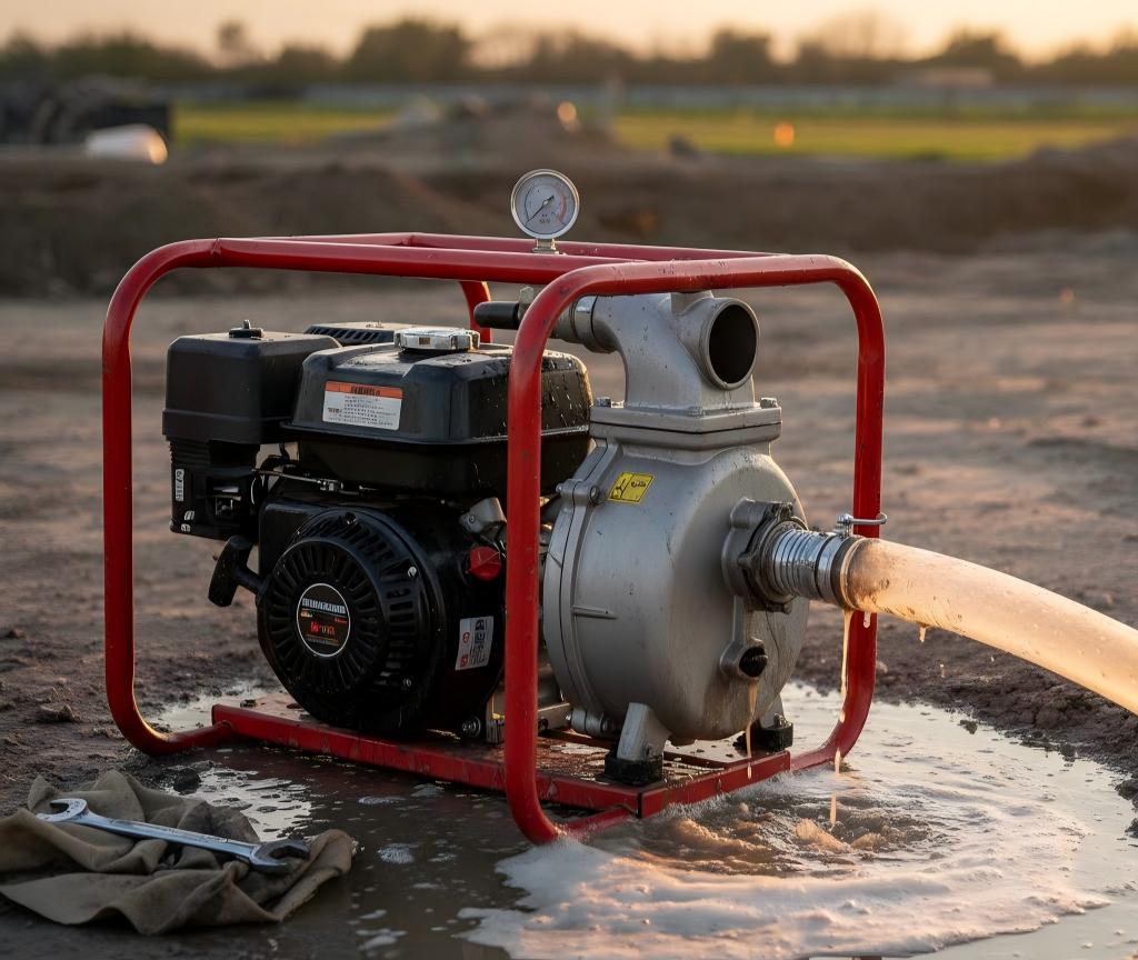 Semi-Trash pump with insufficient water level for priming