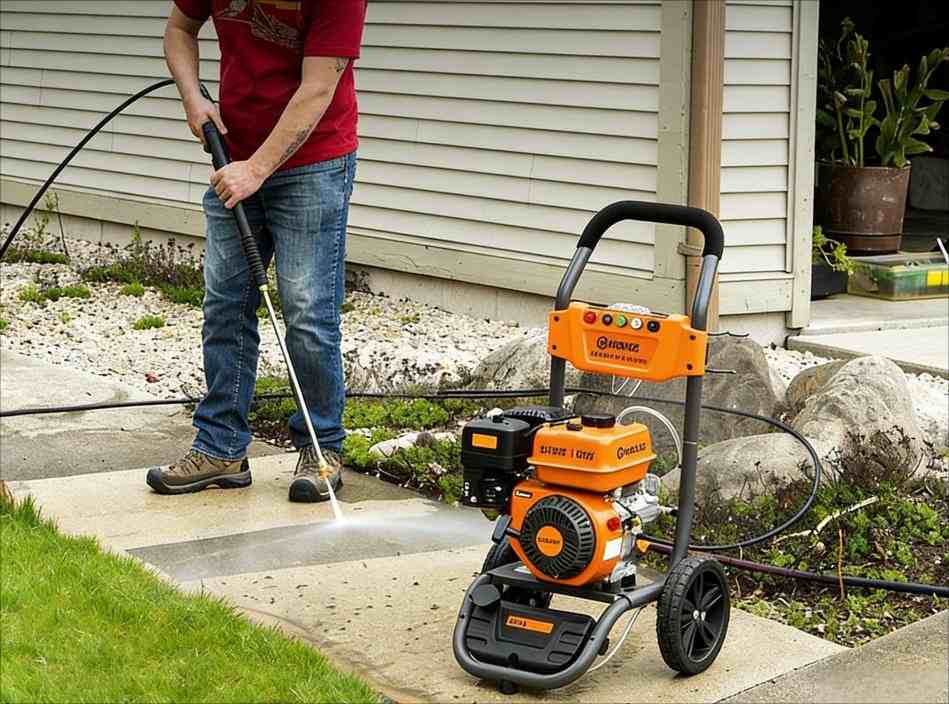 3100 PSI Pressure Washer for hard surfaces