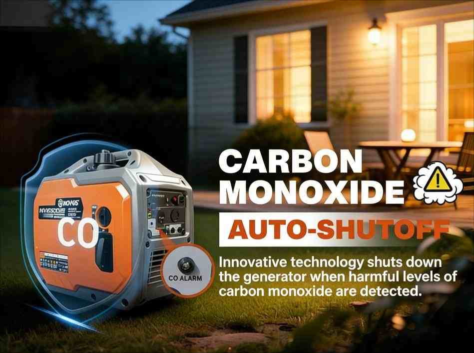 inverter generator with CO sensor