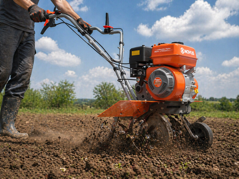 Novus Front Tine Tillers for use on clay