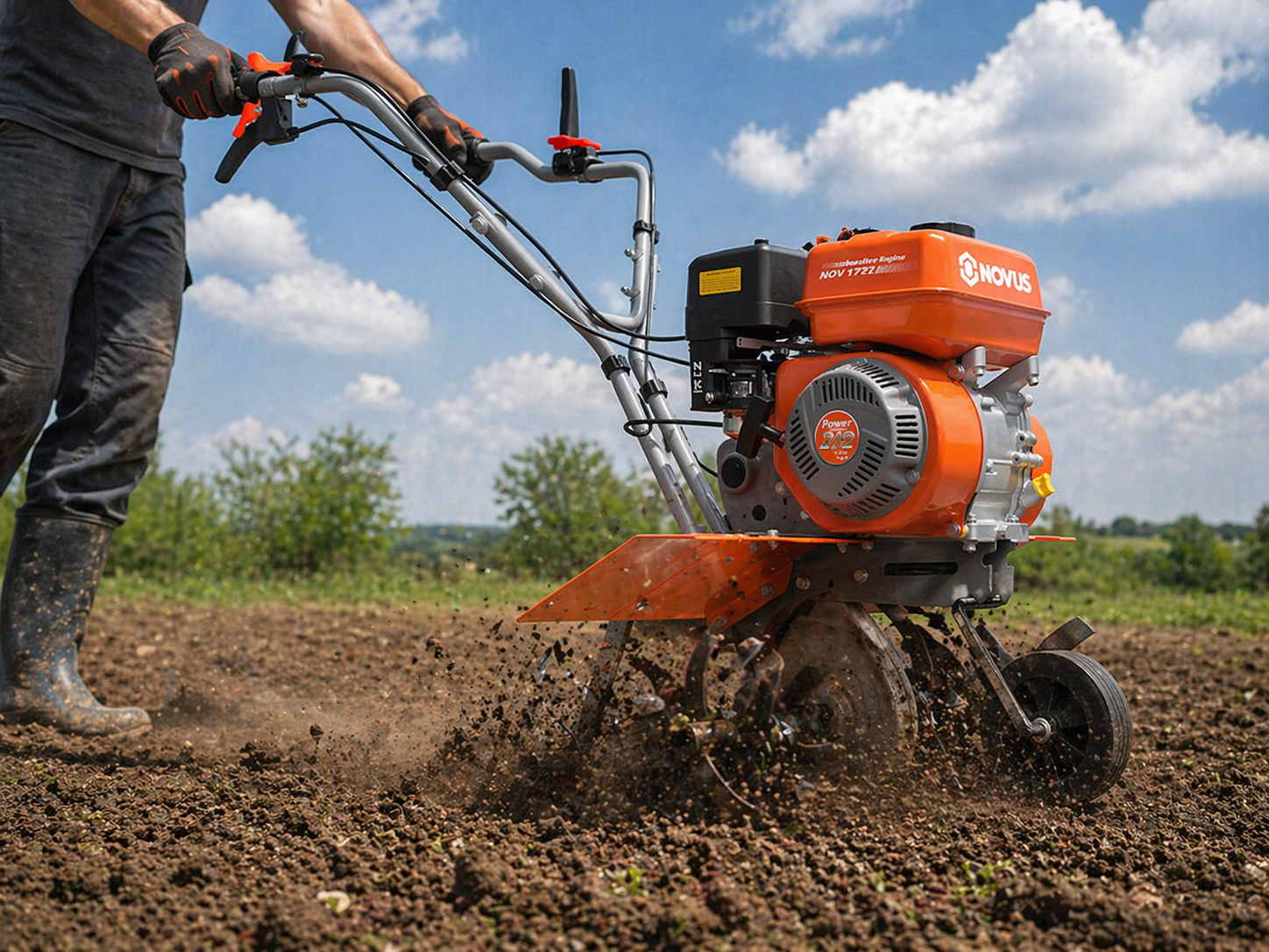 Novus Front Tine Tillers for use on clay