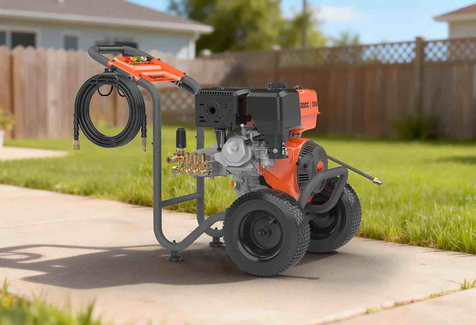 gas powered pressure washers