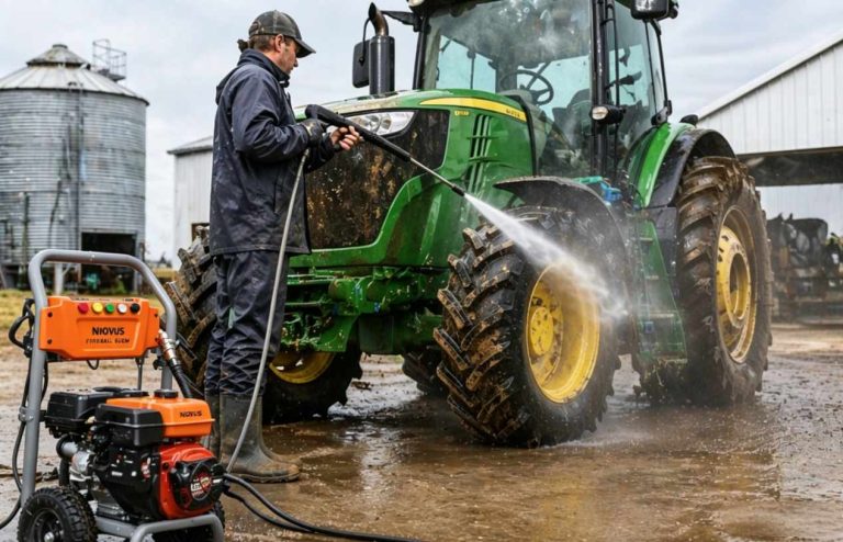 how to clean farm equipment