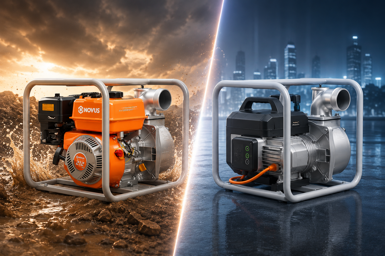 Gas vs Electric Semi-Trash Pump