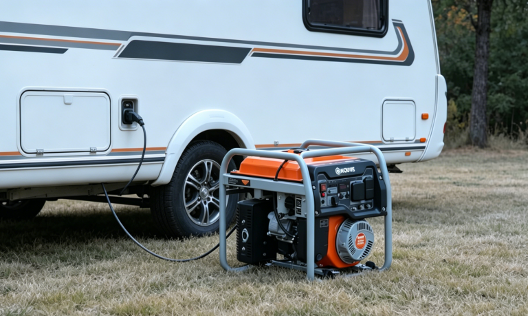 Using an Inverter Generator to generate electricity in an outdoor RV