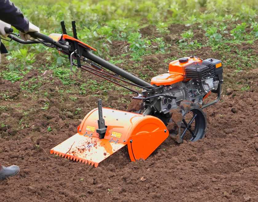 rear tine tiller for hard soil