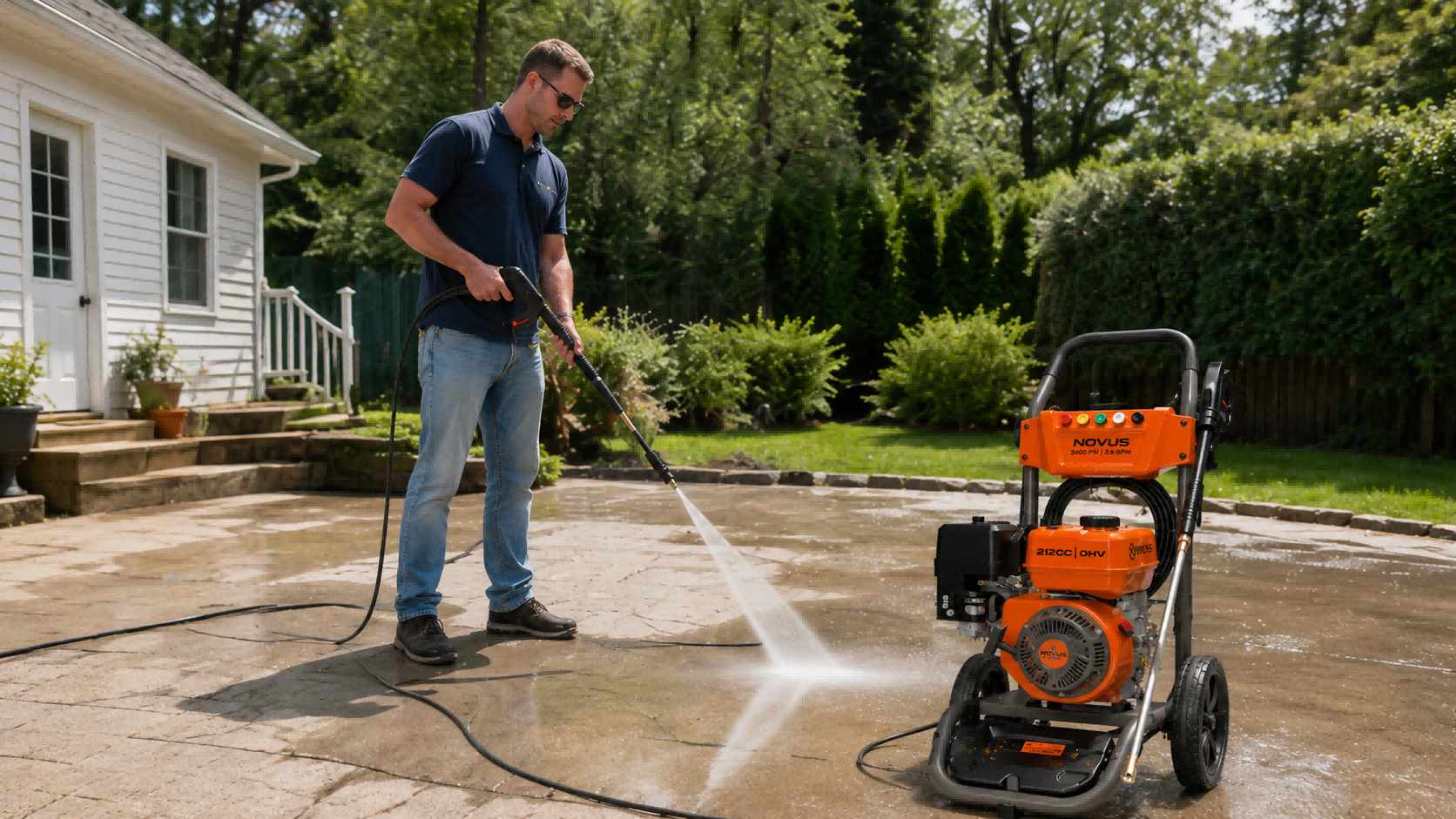 3400 PSI pressure washer uses