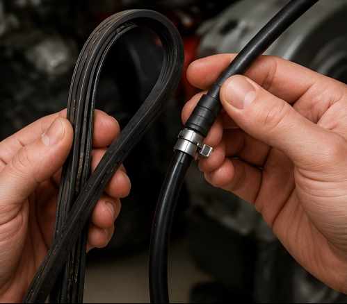 Test the Flexibility of Fuel Lines and Belts