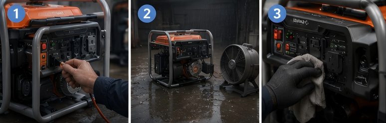 Generator Gets Wet Solution