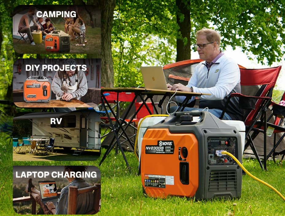 Generator operating at an optimal 25% to 50% load for better fuel efficiency