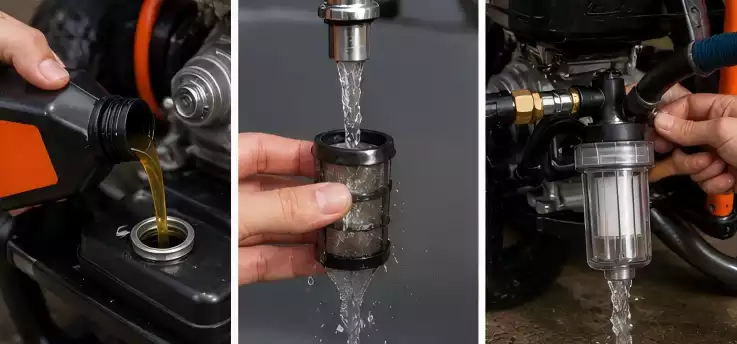 High-pressure washer maintenance scenarios