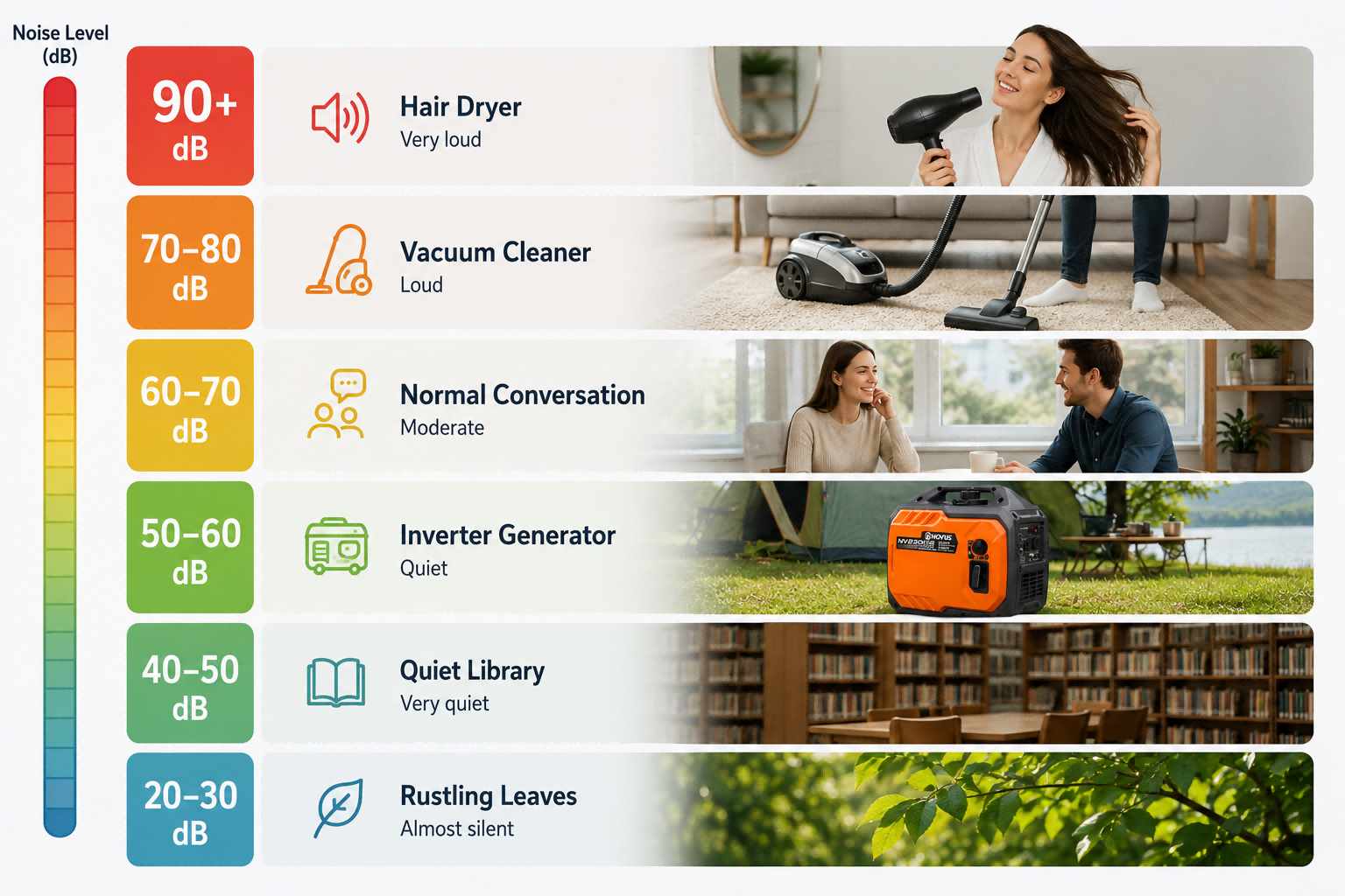 Noise Levels of Portable Inverter Generators