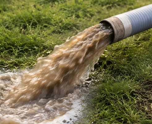 how to drain a pond with a pump