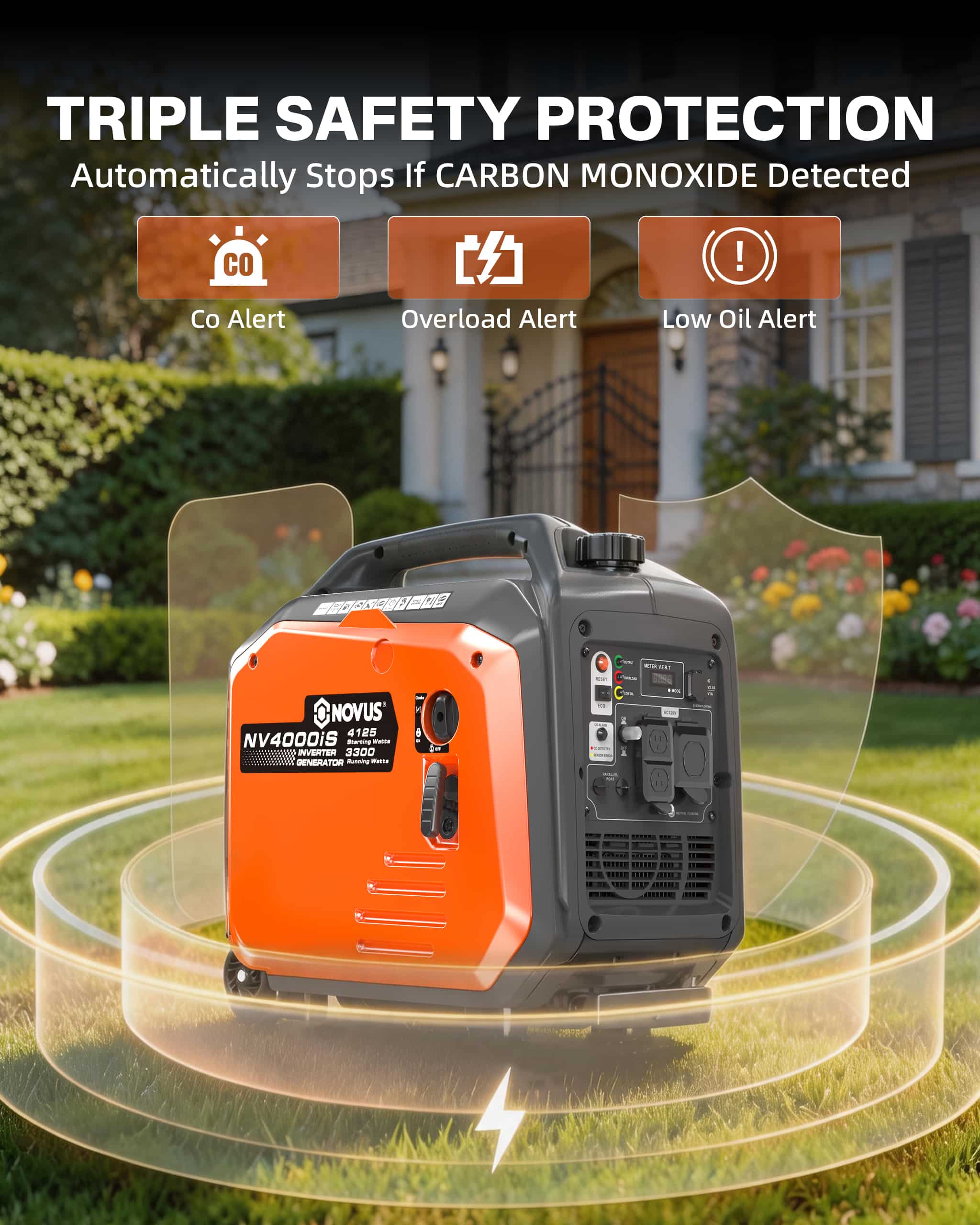 4125W Inverter Generator with CO Sensor NV4000iS